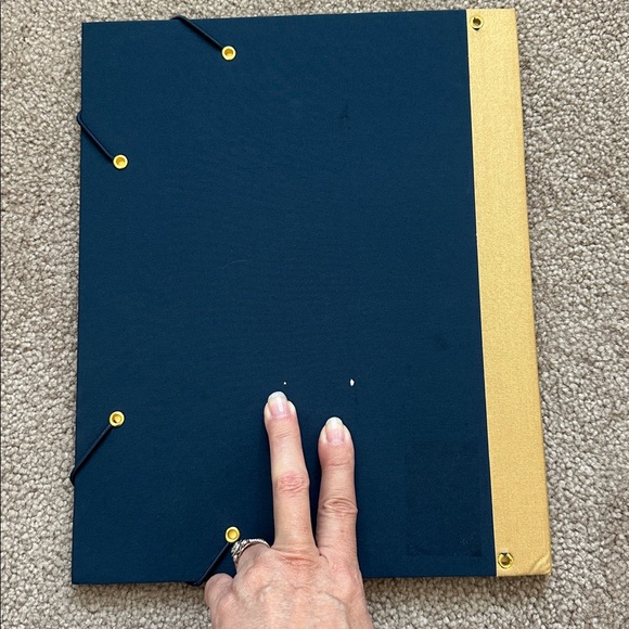 Navy and Gold Constellation Notebook File folder. - Picture 6 of 7